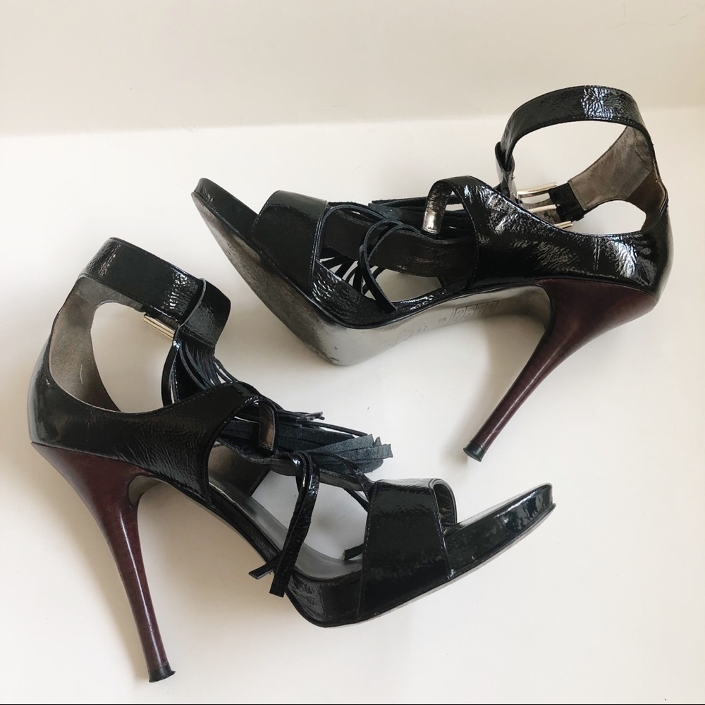 Marciano Black Patent Leather Heels 8.5